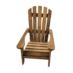 Miniature Wooden Adirondack Doll Chair